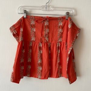 Jcrew - NWT Peach tiered beach skirt